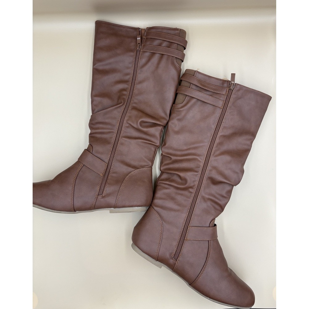 Woman's Knee-High Brown Boots Shoes Size 9 - Picture 5 of 5